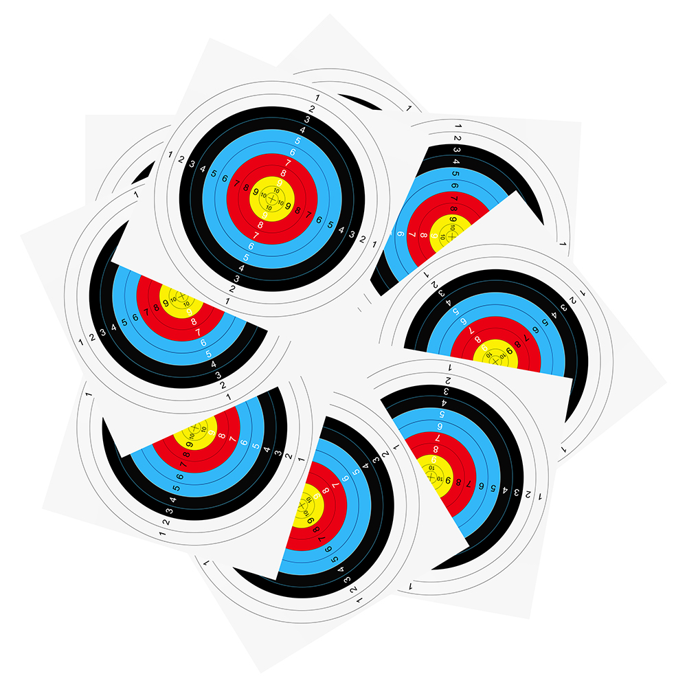 40x40cm Full Ring Archery Target Paper Coated Paper