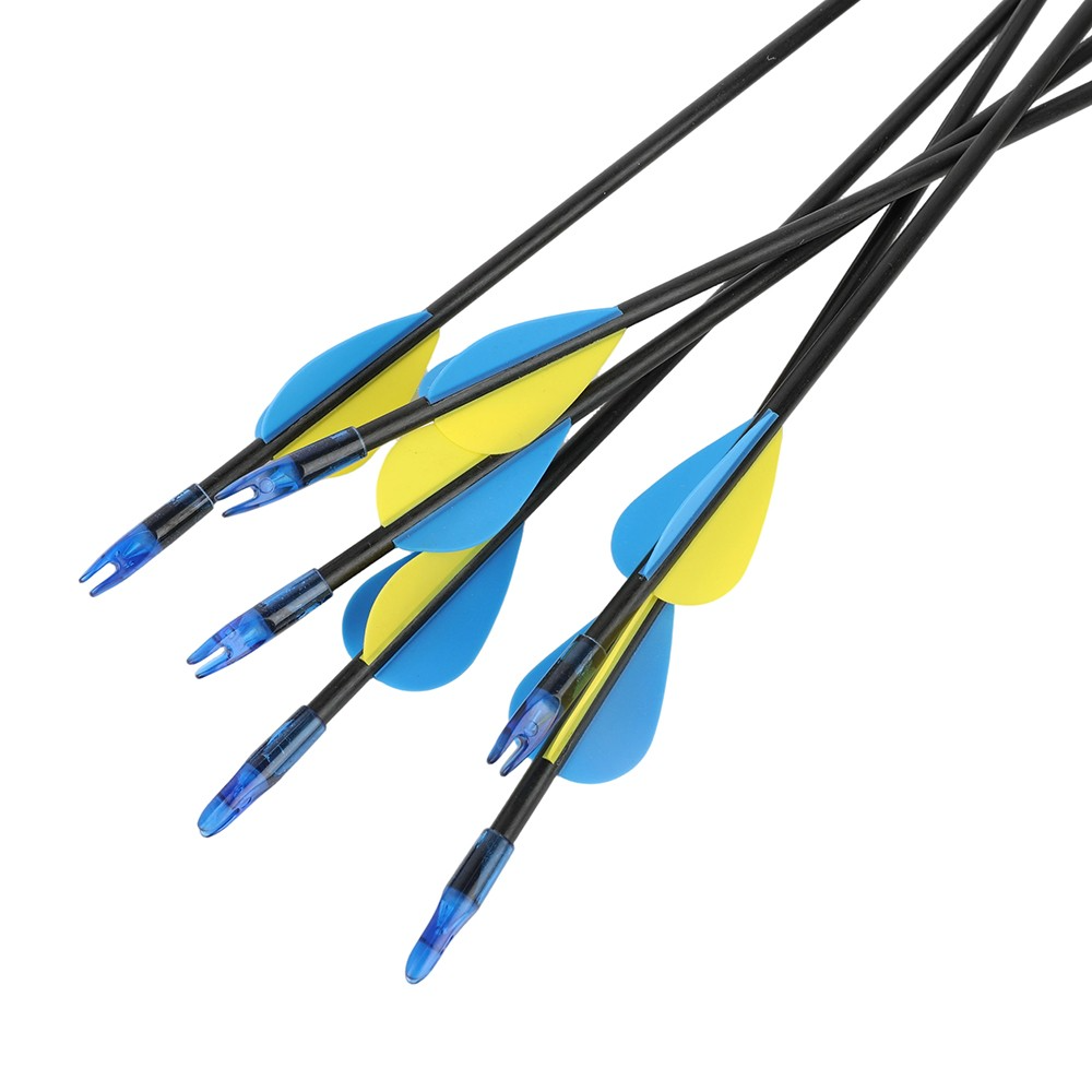 Sucker Arrows Safety Arrow 29" Fiberglass Shaft with Rubber Tip 12pcs