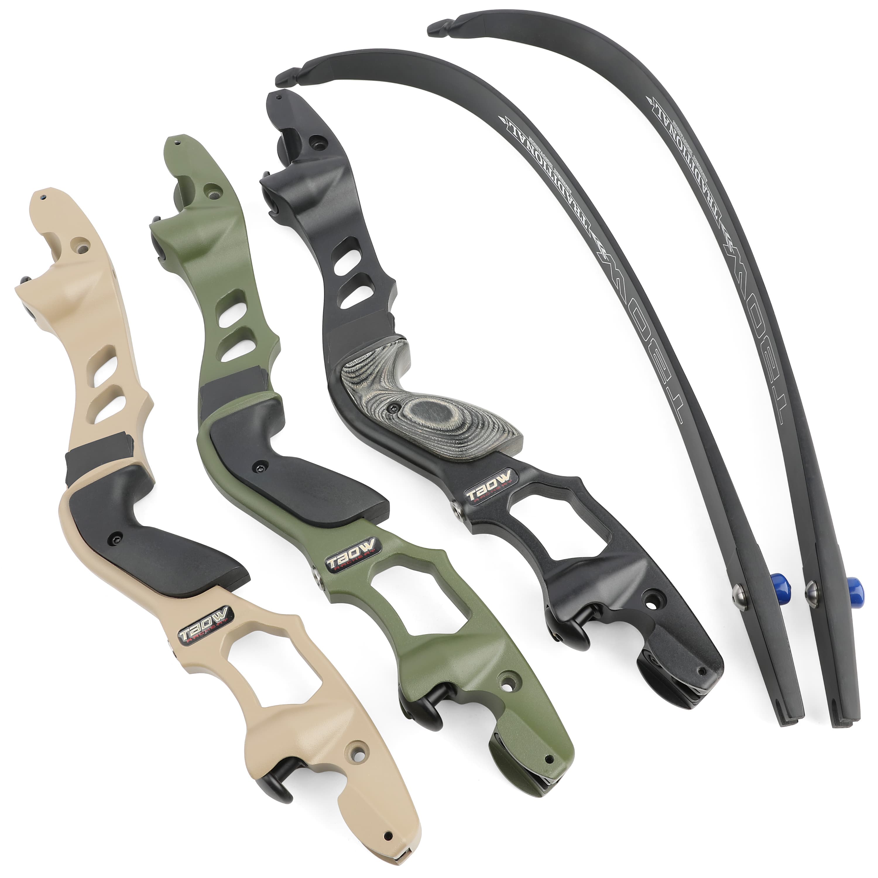 TBOW 62" Recurve Bow ILF Takedown Hunting Bow 25-60lbs