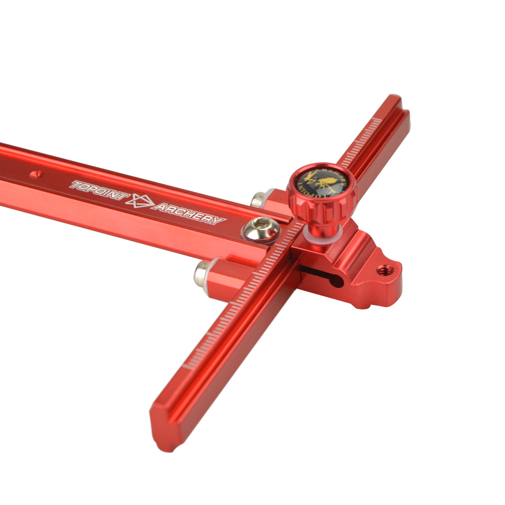 TR1007 Recurve Bow Sight Red Blue Aluminum Alloy Fiber