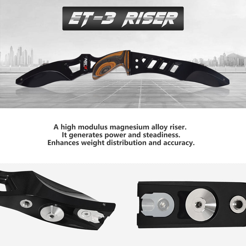 NIKA Archery ILF Recurve Bow 20-50lbs Magnesium Alloy Riser