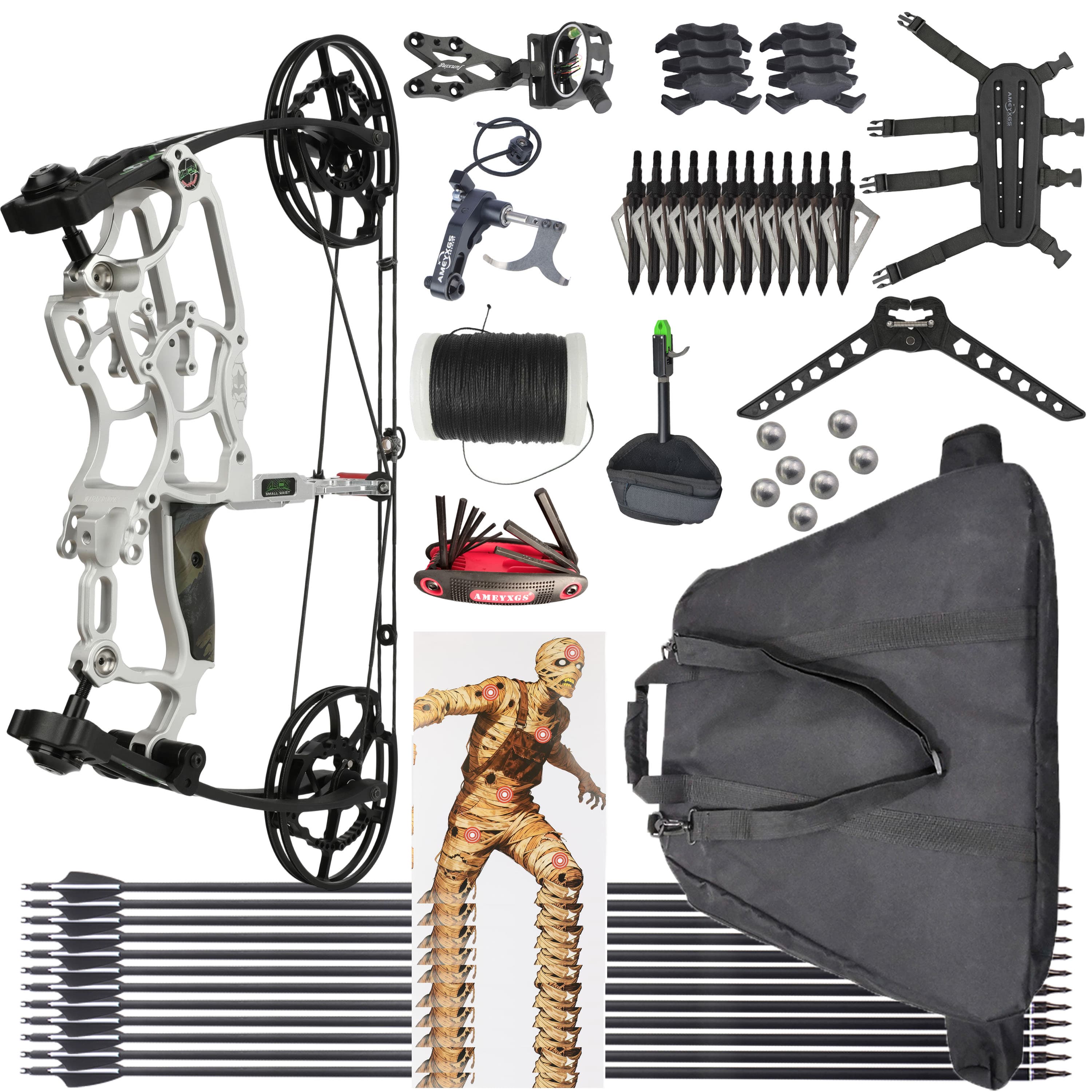 Draw Weight 30-70LBS Dual Use Compound Bow Set Shooting  archery 