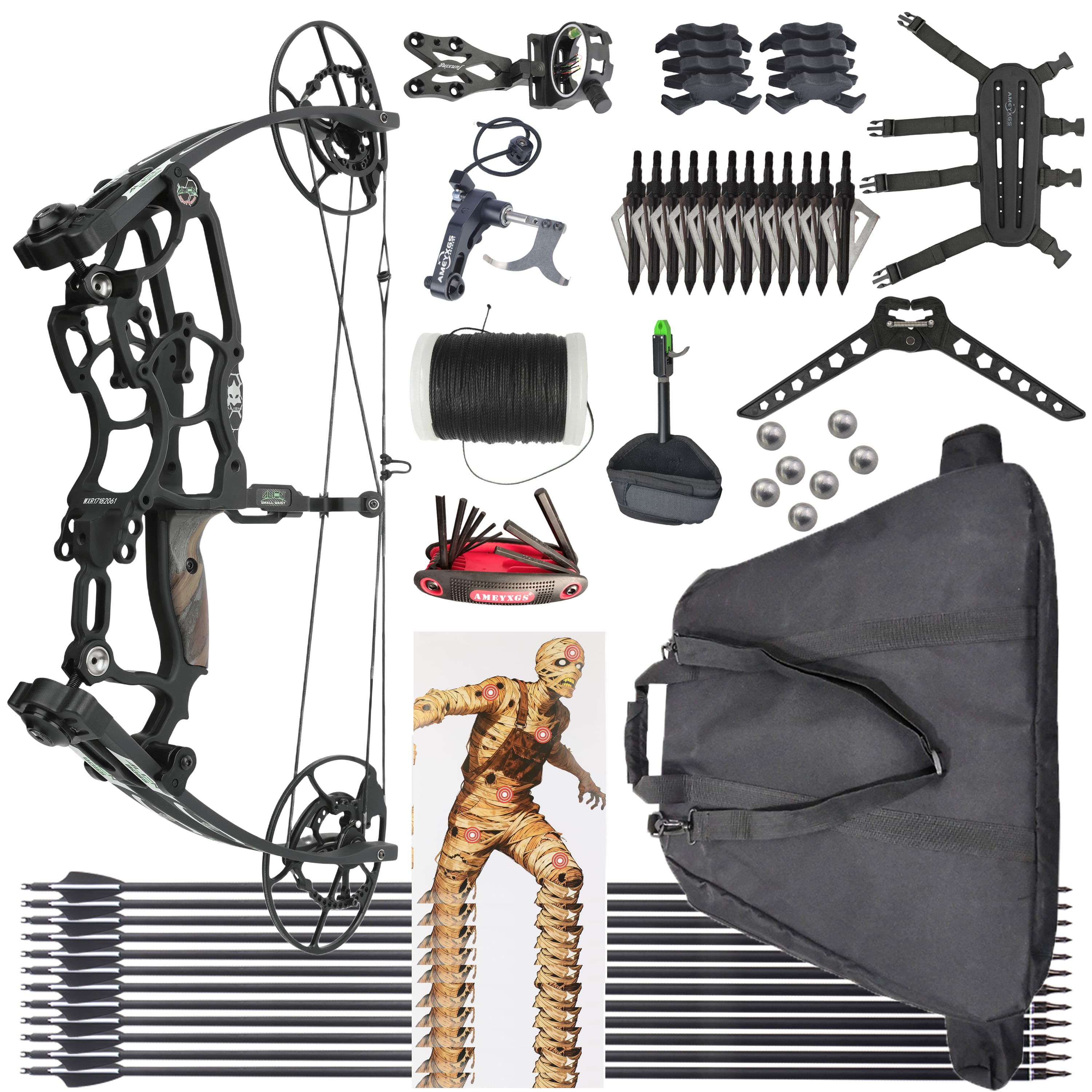 Draw Weight 30-70LBS Dual Use Compound Bow Set Shooting  archery 