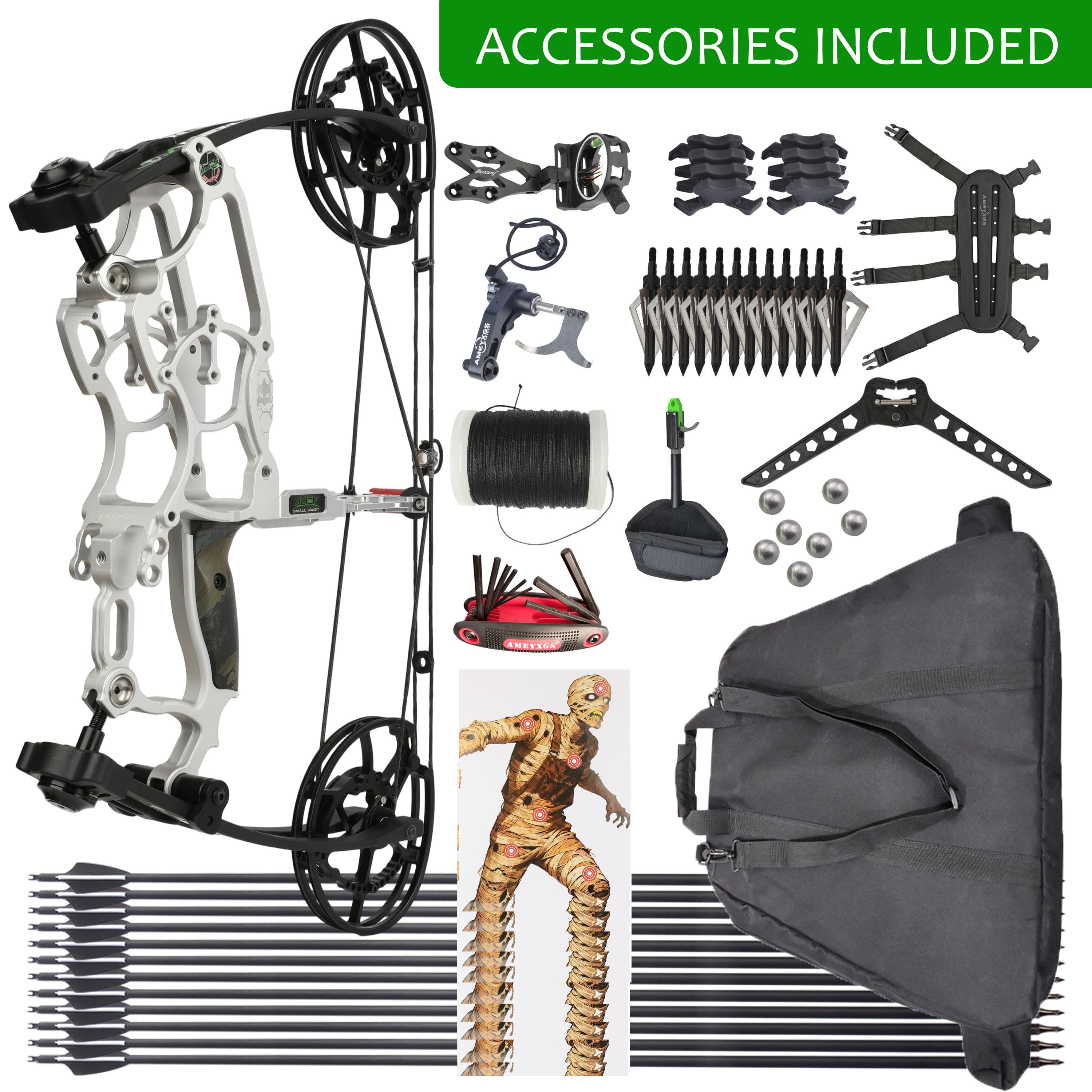 Draw Weight 30-70LBS Dual Use Compound Bow Set Shooting  archery 