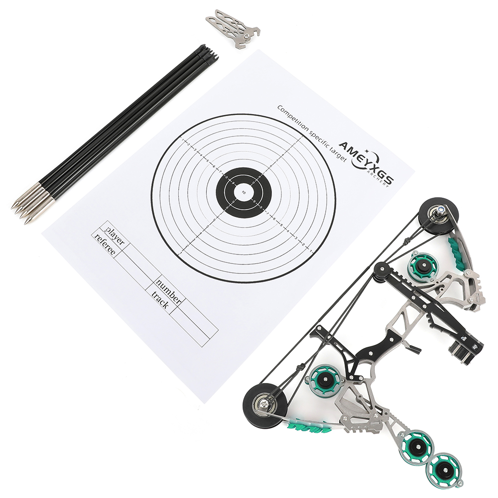 Mini Indoor Compound Bow 10lb with 8 Arrows for Target Shooting