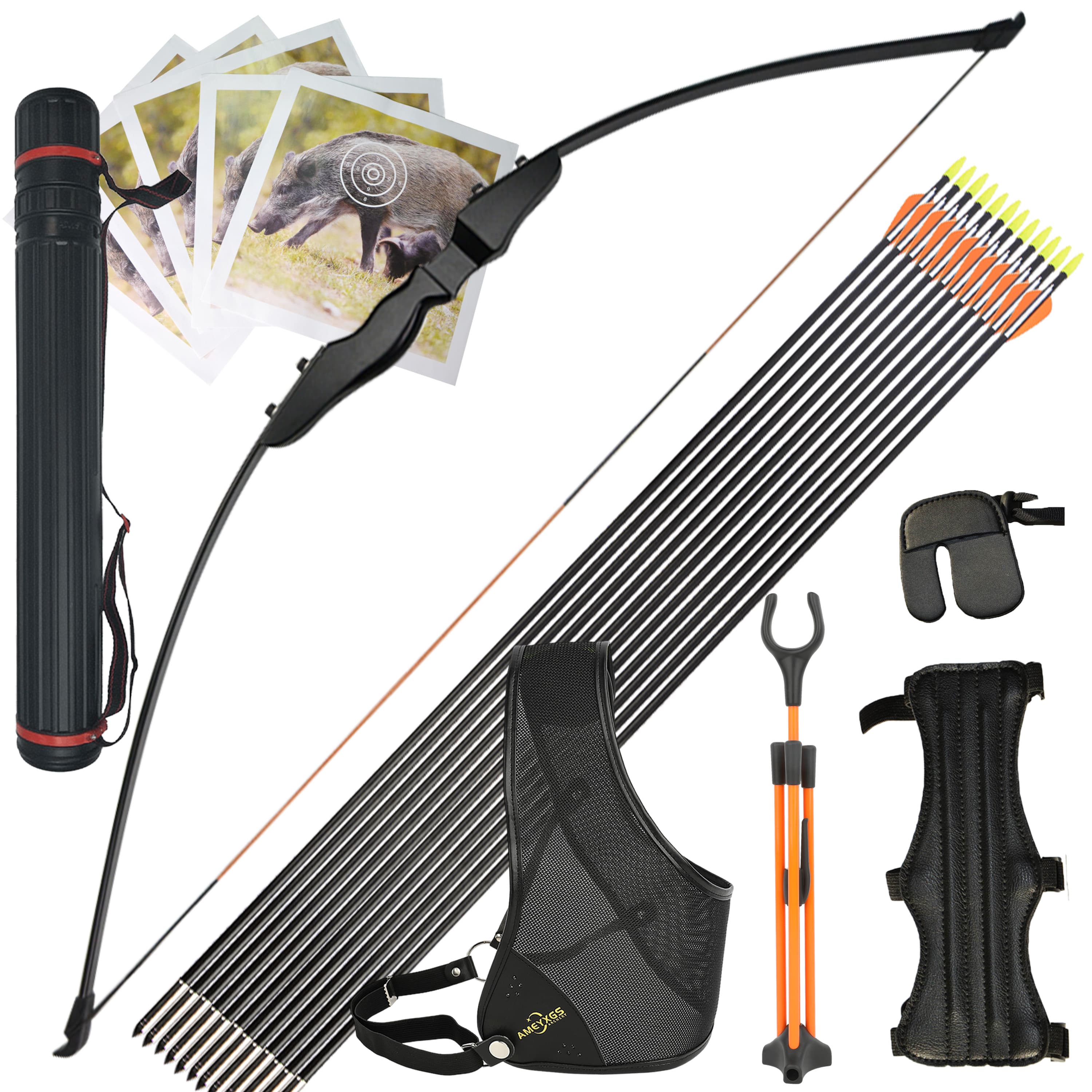 Straight Takedown Recurve Bow 30/40 lbs Target & Hunting Bow