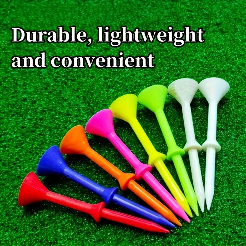 83mm Mixed-Color Rubberized Golf Tees (50-Pack)