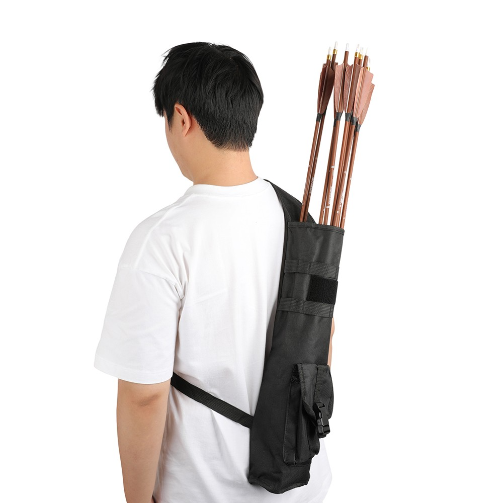 Archery Arrow Quiver PVC Oxford Shoulder Back Quiver