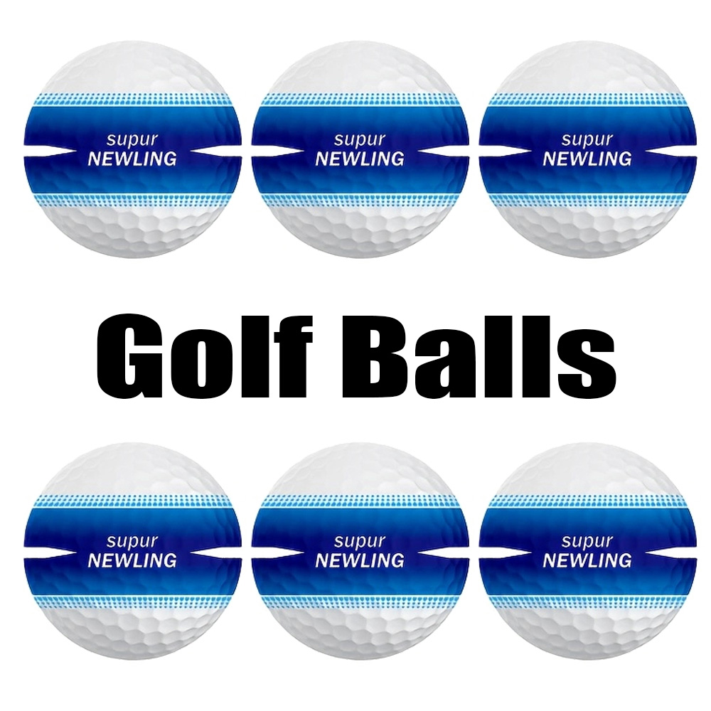 Rubber Golf Ball 6X Practice Training Driving Range Indoor Outdoor 