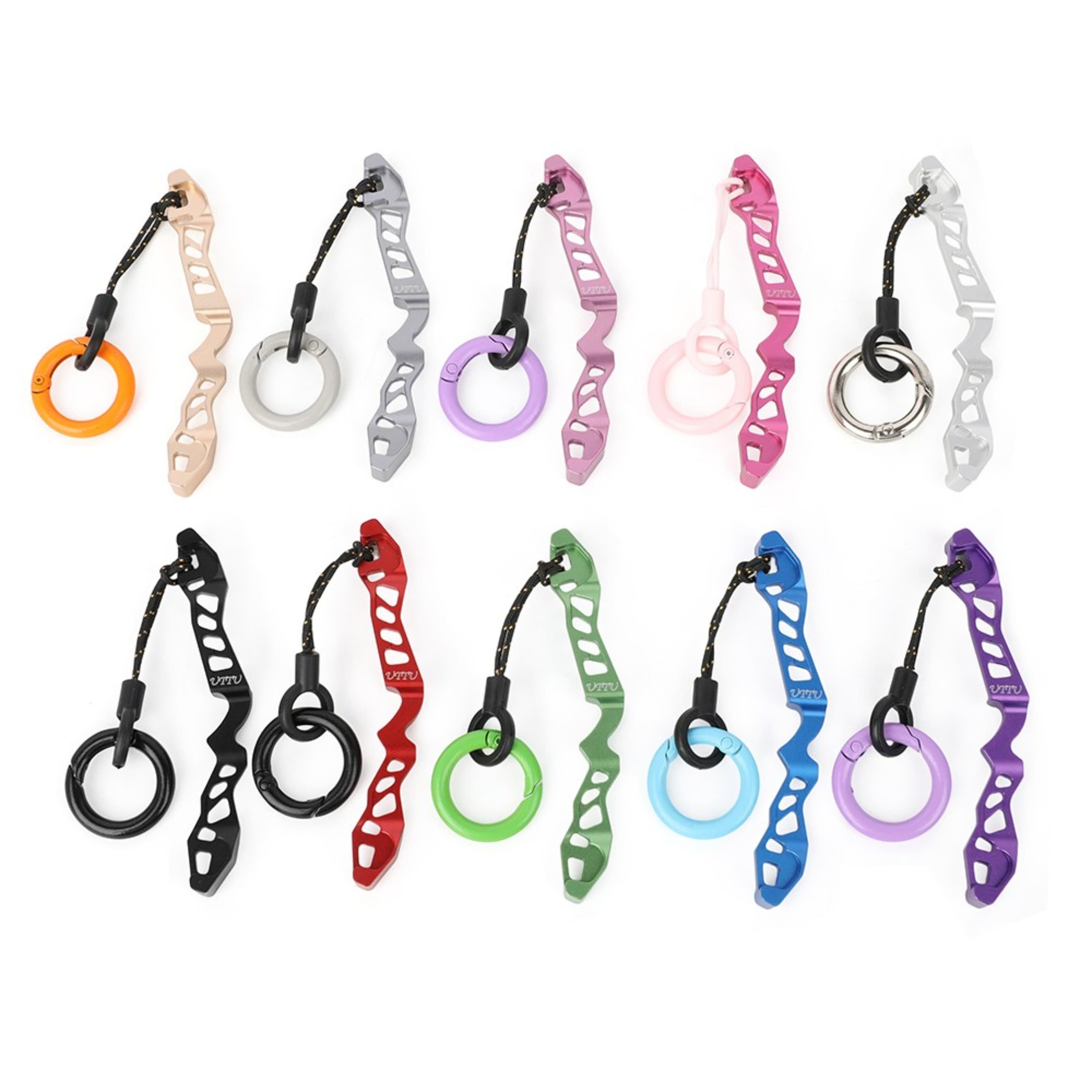 Aluminum Alloy Recurve Bow Riser Keyring Archery Gift