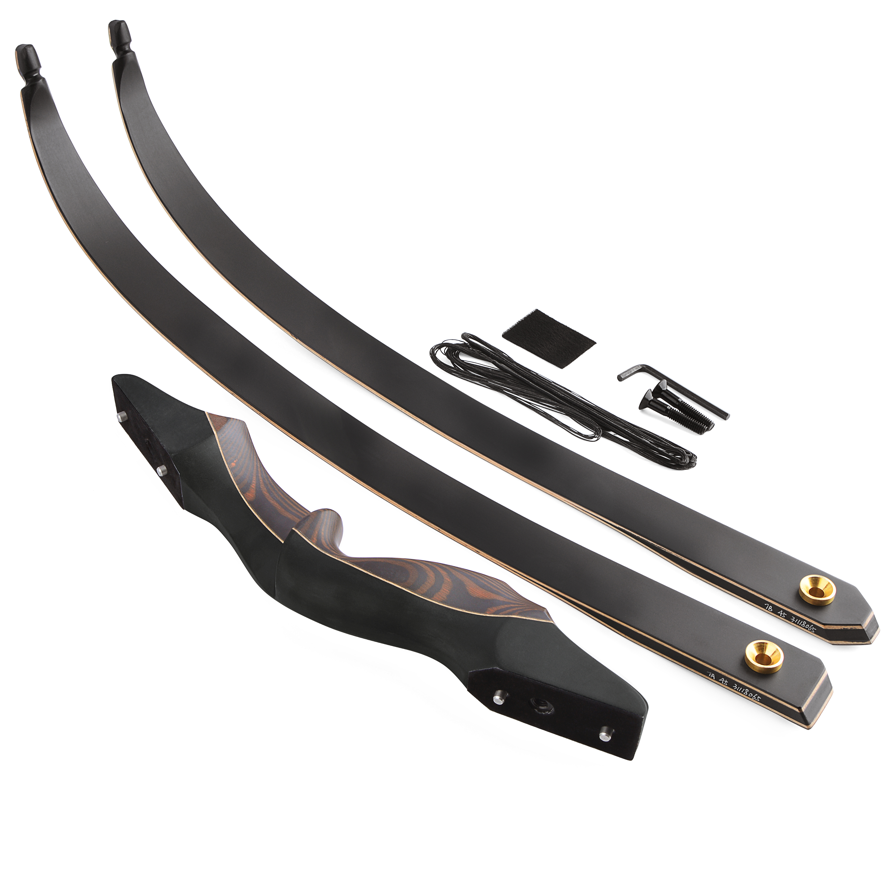 60" Takedown Recurve Bow (30/55/60 lbs) with Action Wood Riser