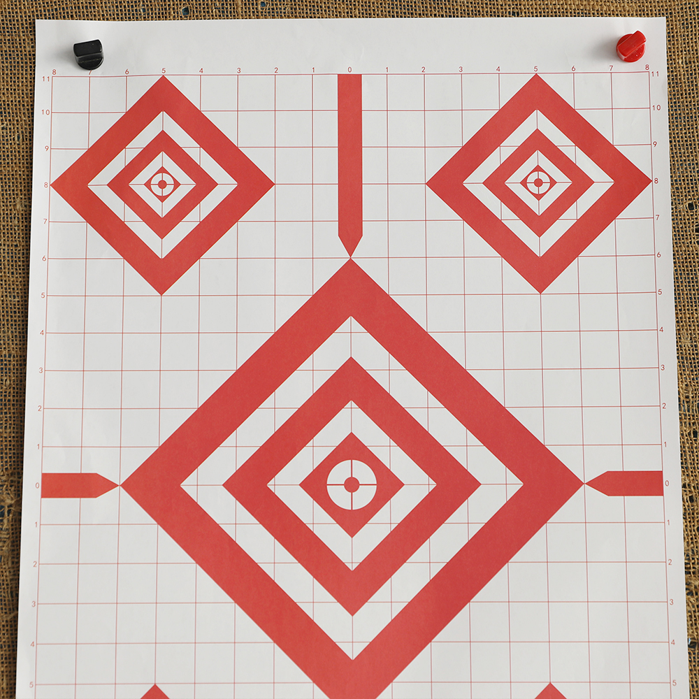 Red Shooting Target Paper 43×63cm – 10/20 Sheets Pack