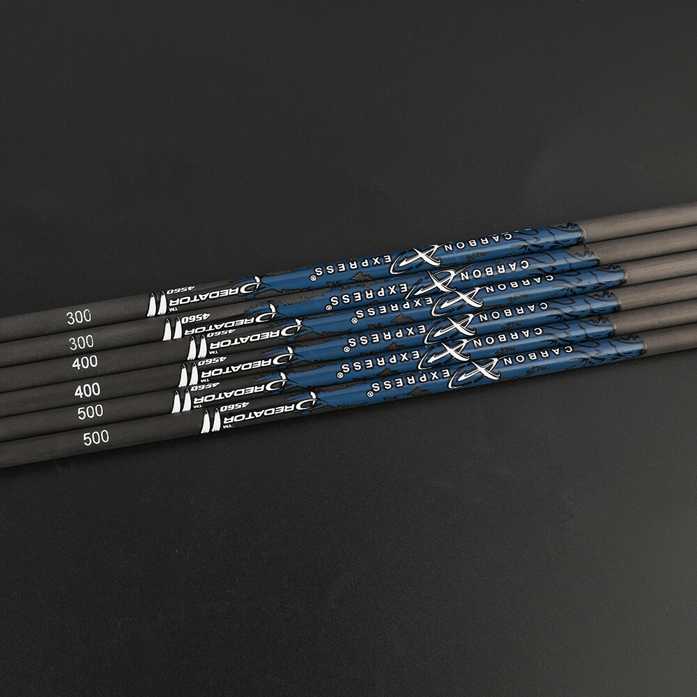 6/12pcs Pure Carbon Arrow Shafts 31" for Archery Bows