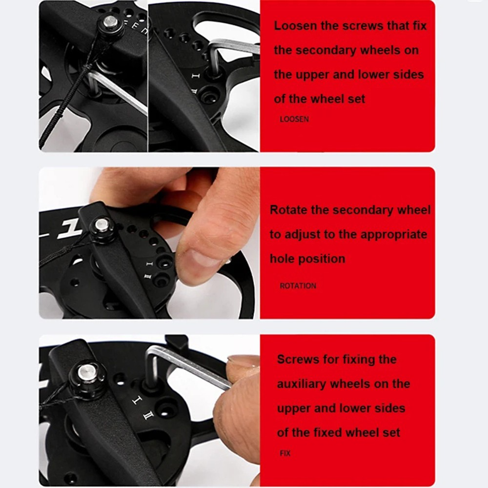 Dark Night Red Compound Bow 30-70lb 320fps Full Kit