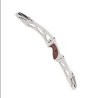 R10 25" ILF Recurve Bow Riser Aluminum Handle RH LH Wooden Grip