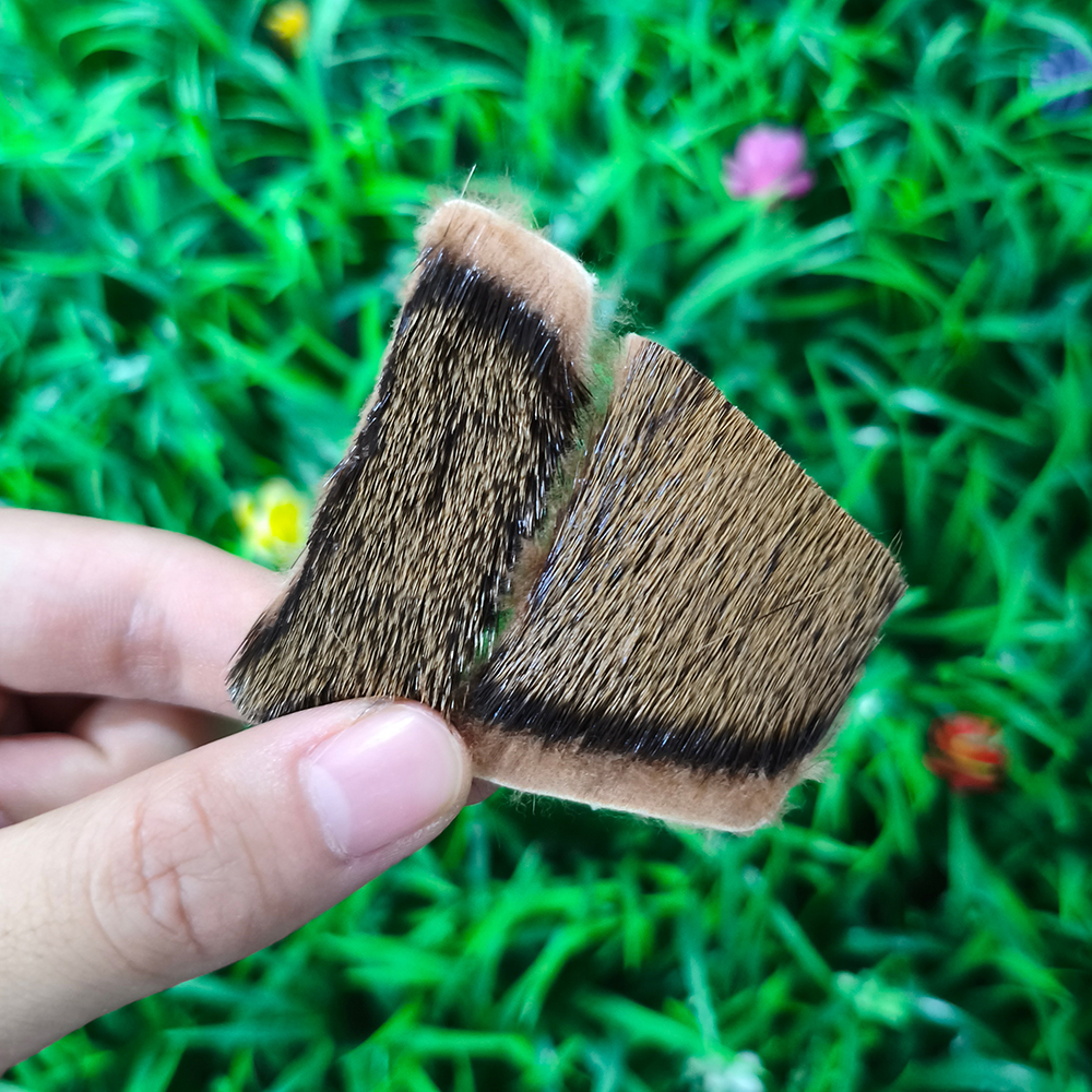 Mink Fur Arrow Rest Trapezoid Adhesive Pad for Archery