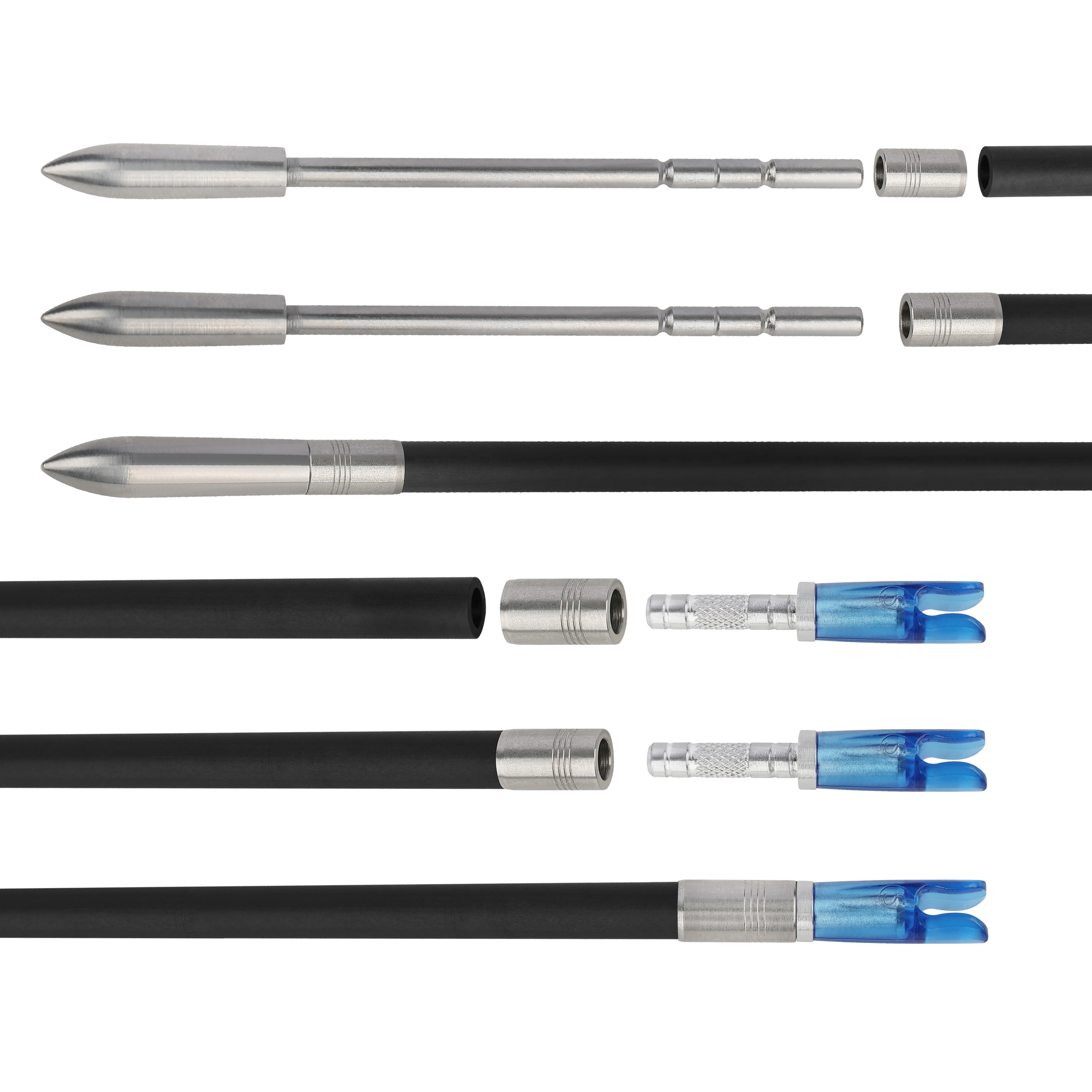 Pan God Ice Point High-Carbon Arrows 12pcs – 32" Spine 350–1000