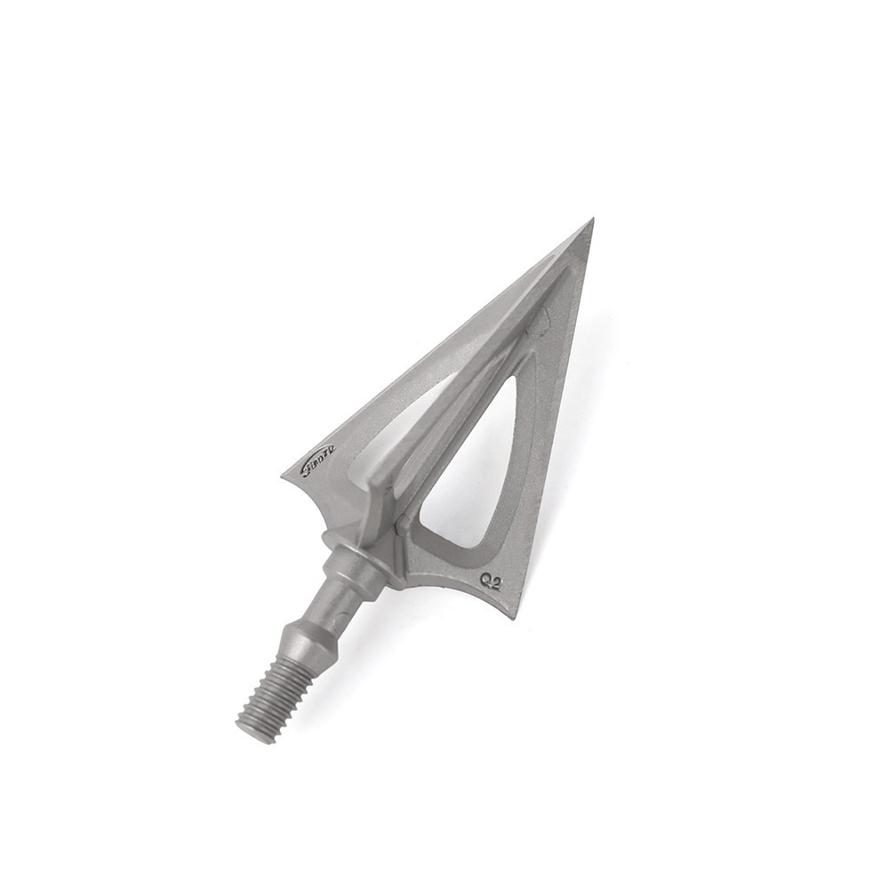 100 Grain Broadheads 3-Blade Teflon Coated for Deep Penetration 12-Pack