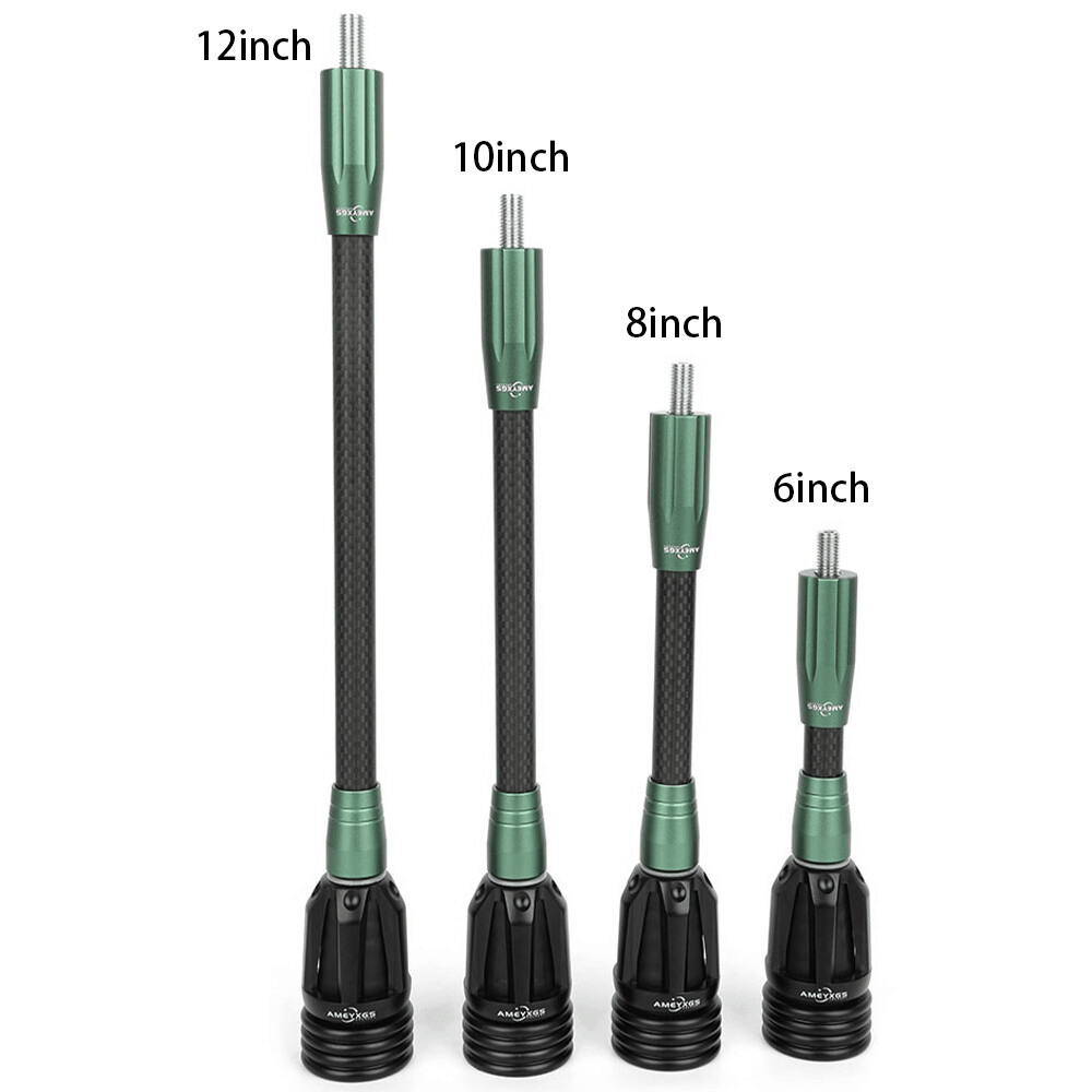 Archery Balance Bar 6" 8" 10" 12" stabilizer 3K Carbon Rod Compound Bow Shooting
