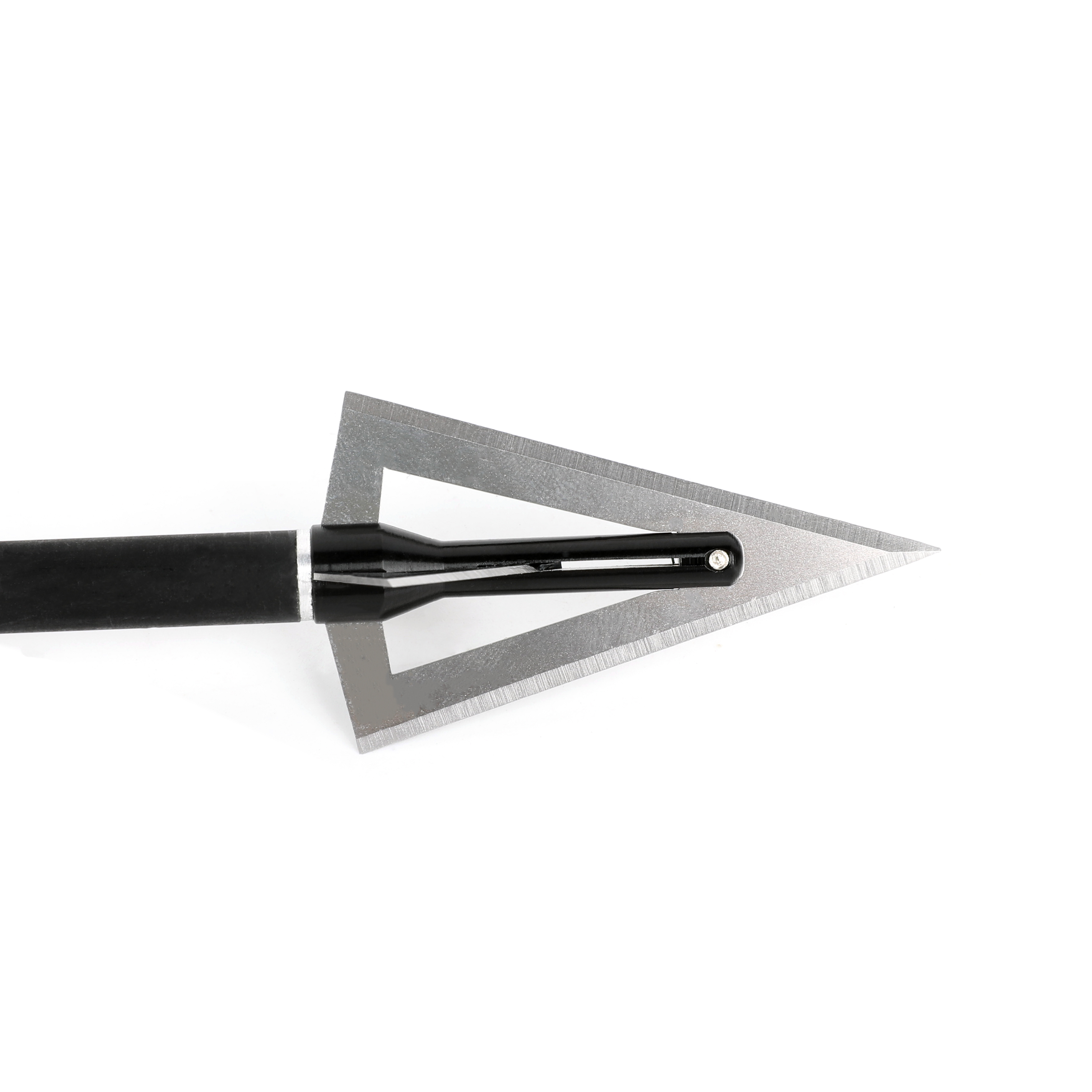 Sharp Tip Broadhead Arrowheads 420 Steel Blade with 6061 Aluminum Shaft (6pcs)