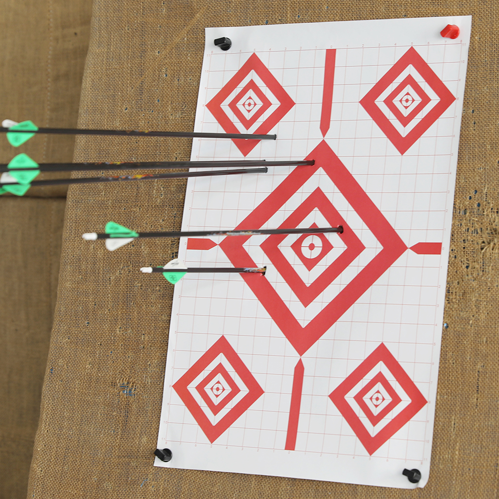 Red Shooting Target Paper 43×63cm – 10/20 Sheets Pack