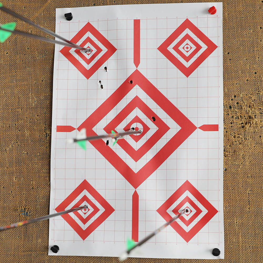 Red Shooting Target Paper 43×63cm – 10/20 Sheets Pack