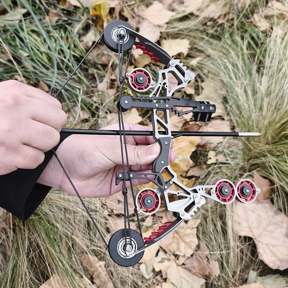 Mini Compound Bow Kit 10lbs with 8 Arrows
