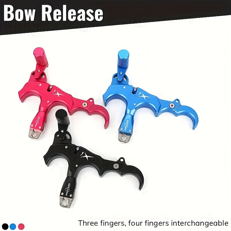 Aluminum Archery Release Aid – 3/4 Finger, 360°