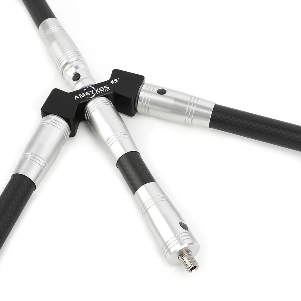 AME 3K Carbon Balance Rod Set 28" Silver Archery