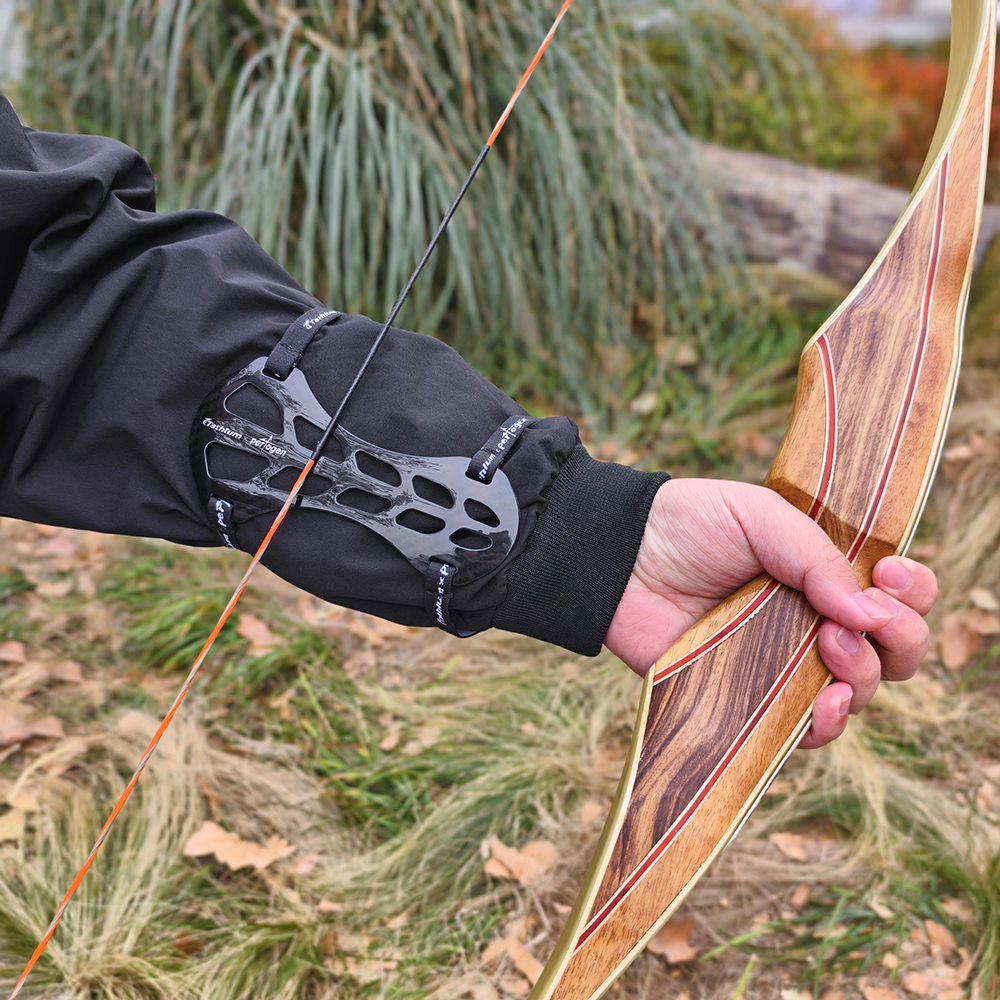 Carbon Fiber Archery Arm Guard – Adjustable Elastic Strap