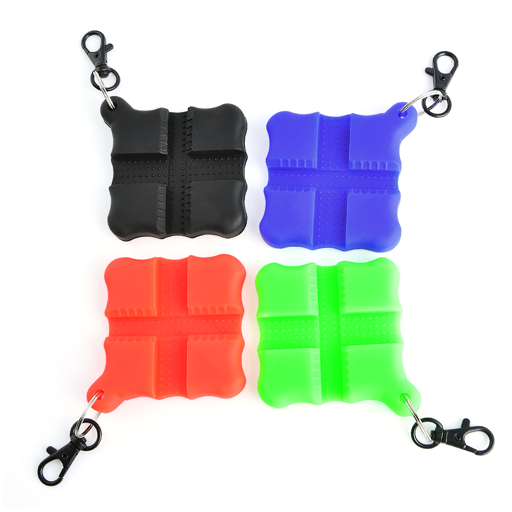 Silicone Square Arrow Puller Grip with Dual Grooves for Archery