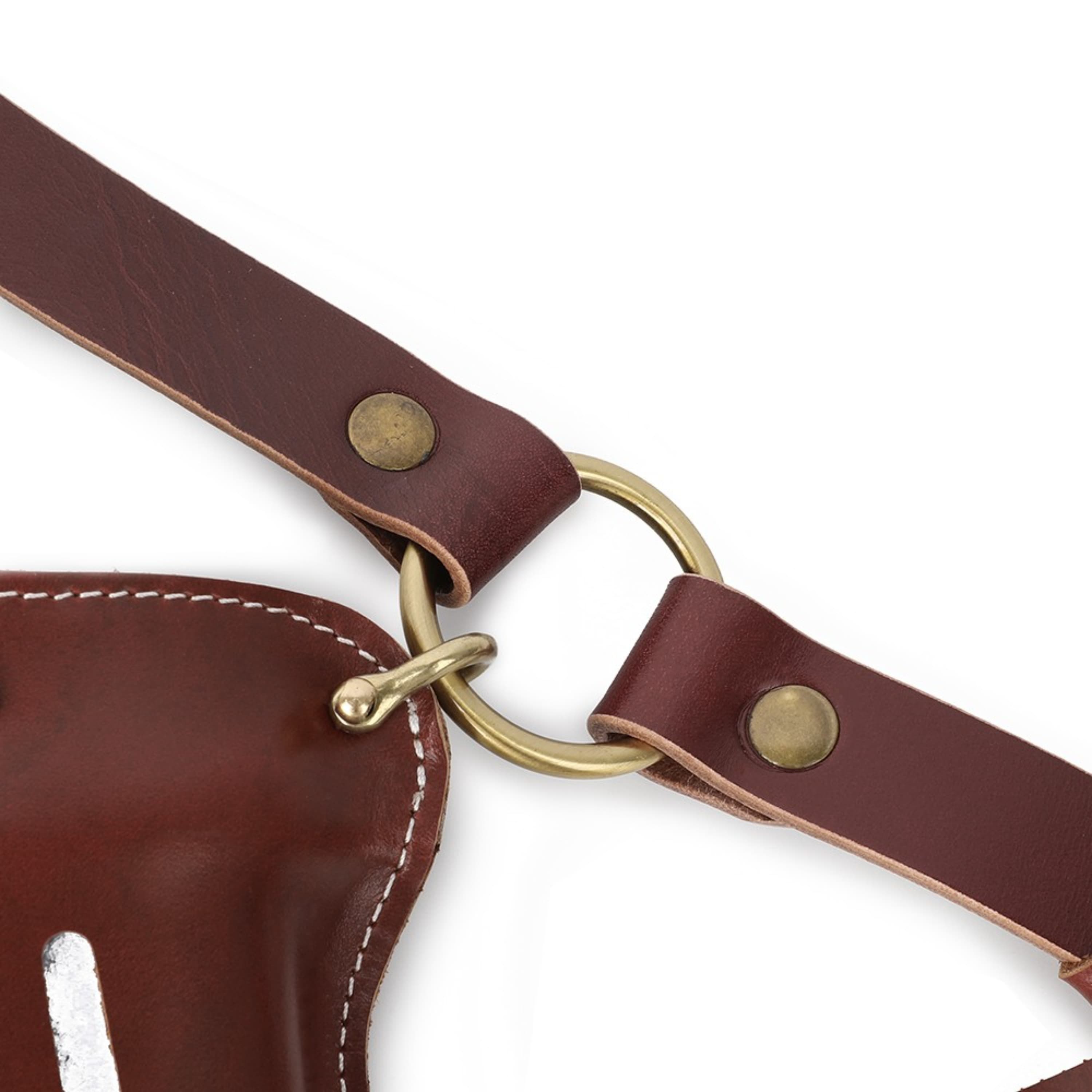 Cowhide Leather Arrow Quiver Brown Bow Hunting Accessory