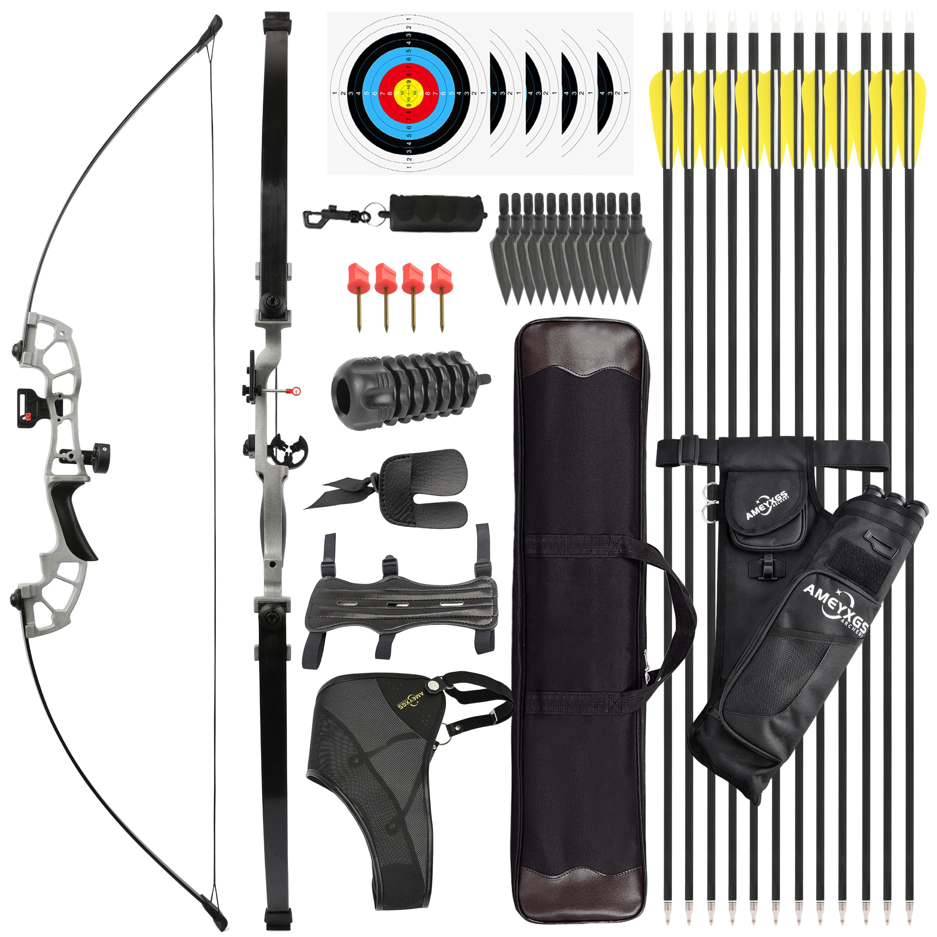 52" Archery Recurve Bow 30–50lbs for Competition & Hunting