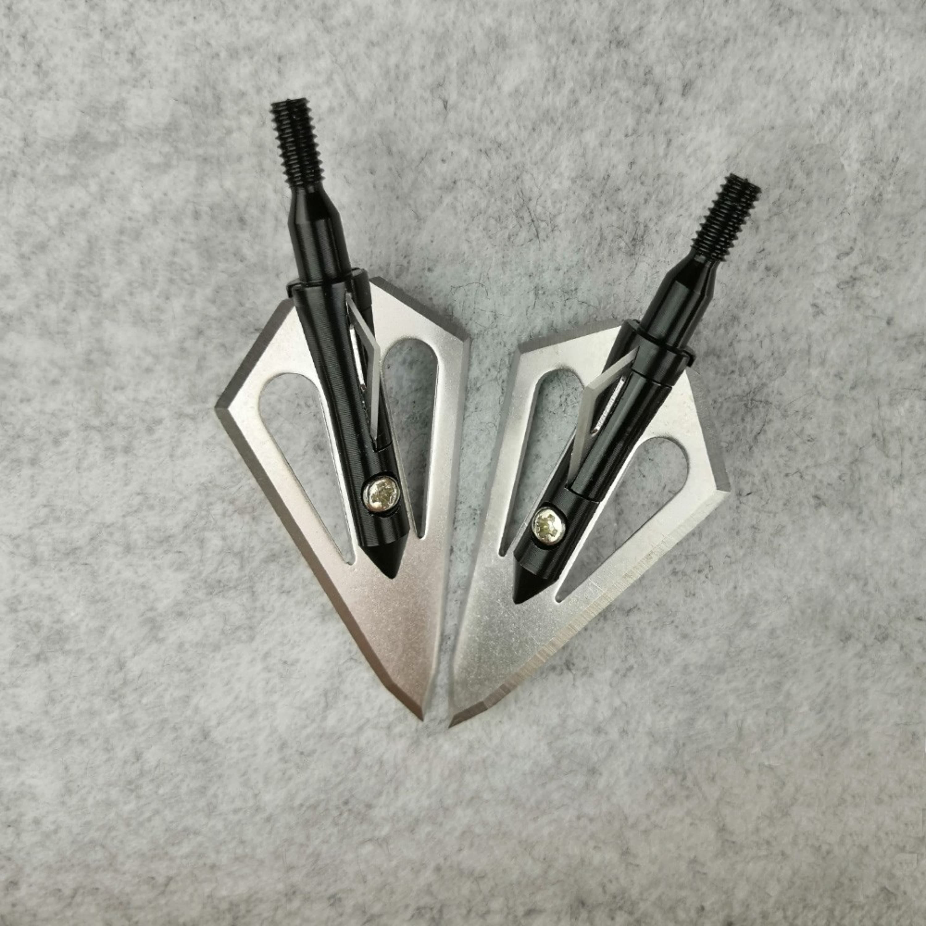 100 Grain Archery Broadheads Fixed Blade for Hunting 12 pcs