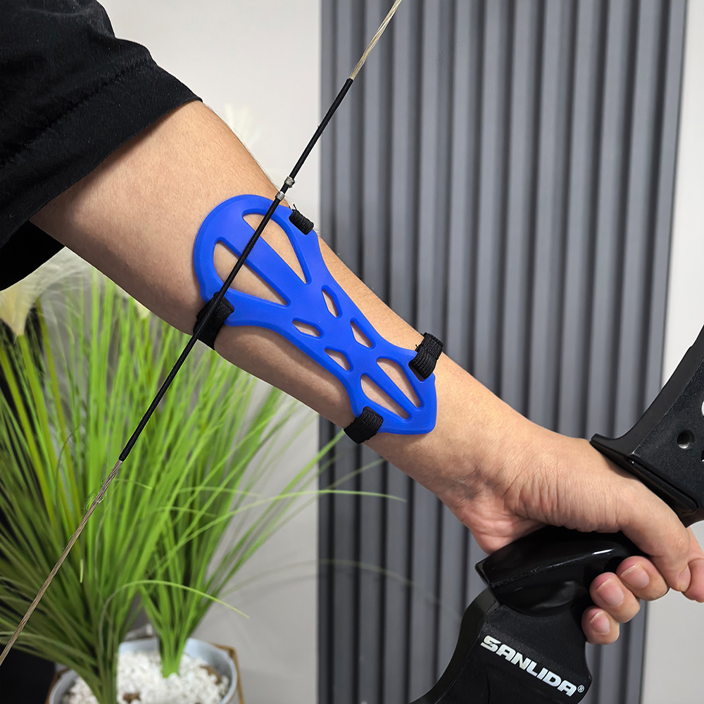 Soft Silicone Arm Guard Adjustable Archery Protector – 4 Colors