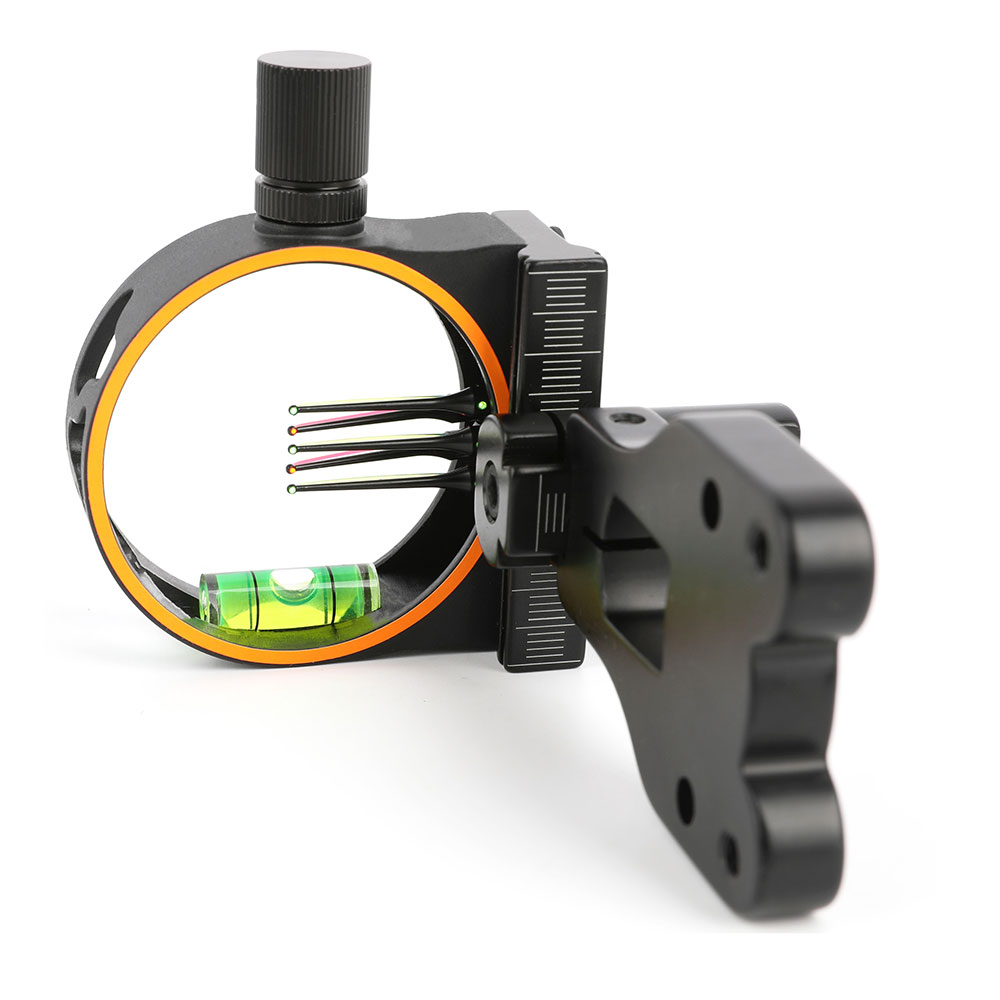 Dwarf HS105 5-Pin Sight 0.019 Fiber Optic 117g CNC Aluminum & Fiberglass