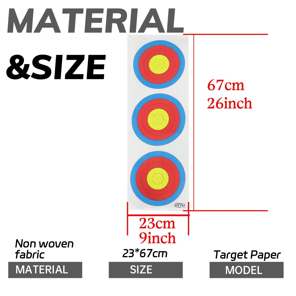 Non-Woven Target Paper for Archery Training and Practice 10pcs