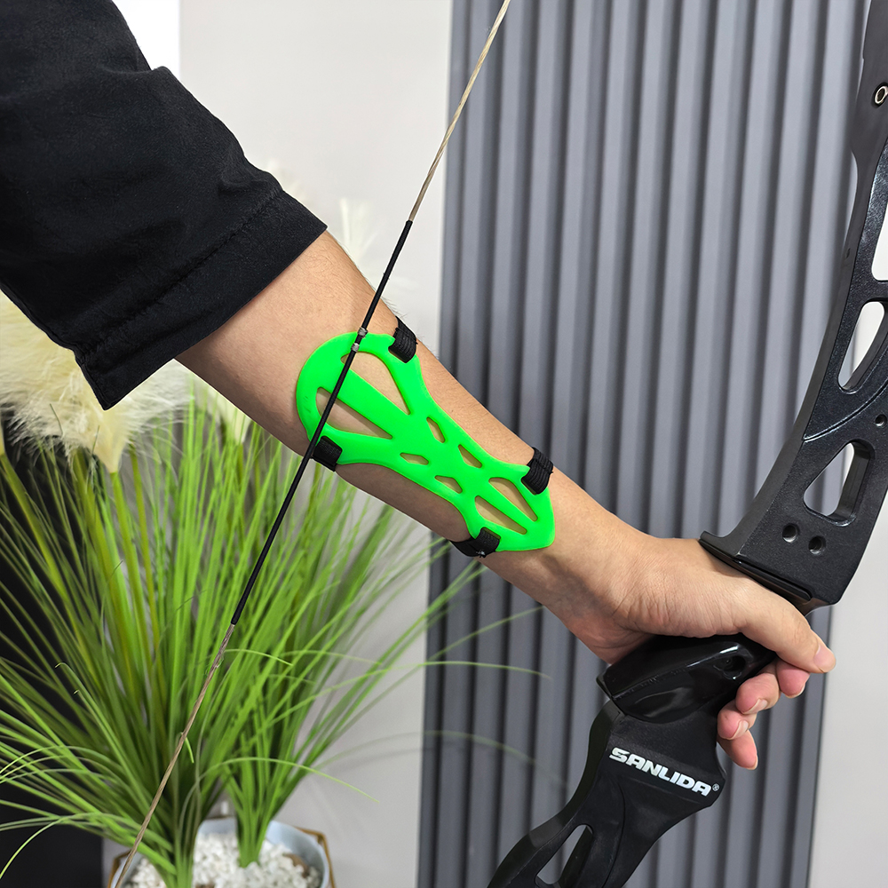 Soft Silicone Arm Guard Adjustable Archery Protector – 4 Colors