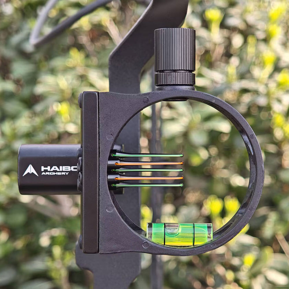 Dwarf HS105 5-Pin Sight 0.019 Fiber Optic 117g CNC Aluminum & Fiberglass