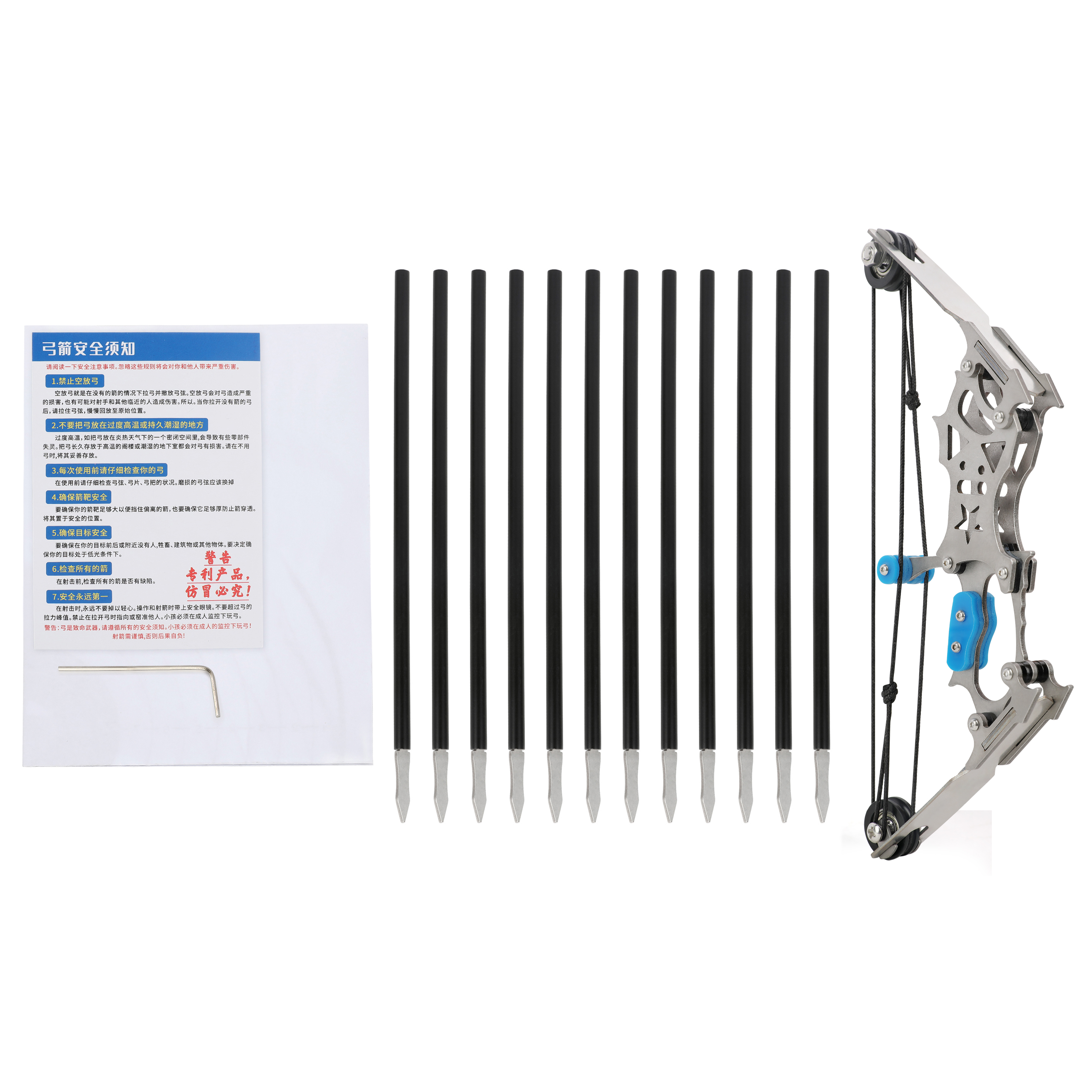 Mini Compound Bow Arrow Set Gift Target Toy Archery Practice w