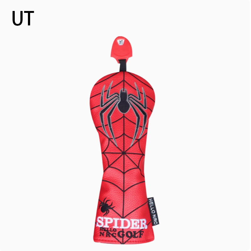Spider Golf Headcover – PU Leather Waterproof Club Cover for Driver