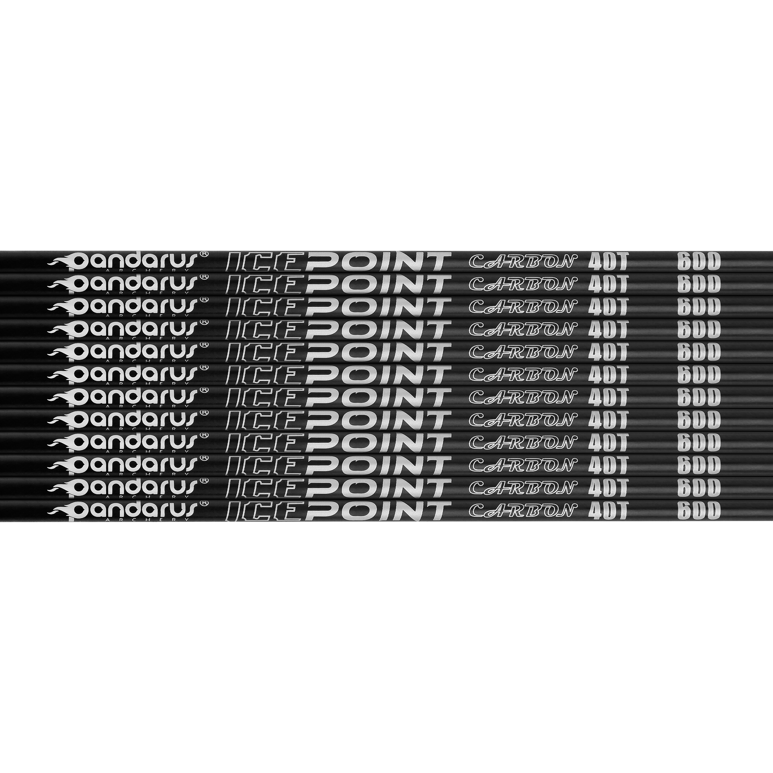 Pan God Ice Series 40T Carbon Arrows 12pcs 32inch Blue Nock Target Practice