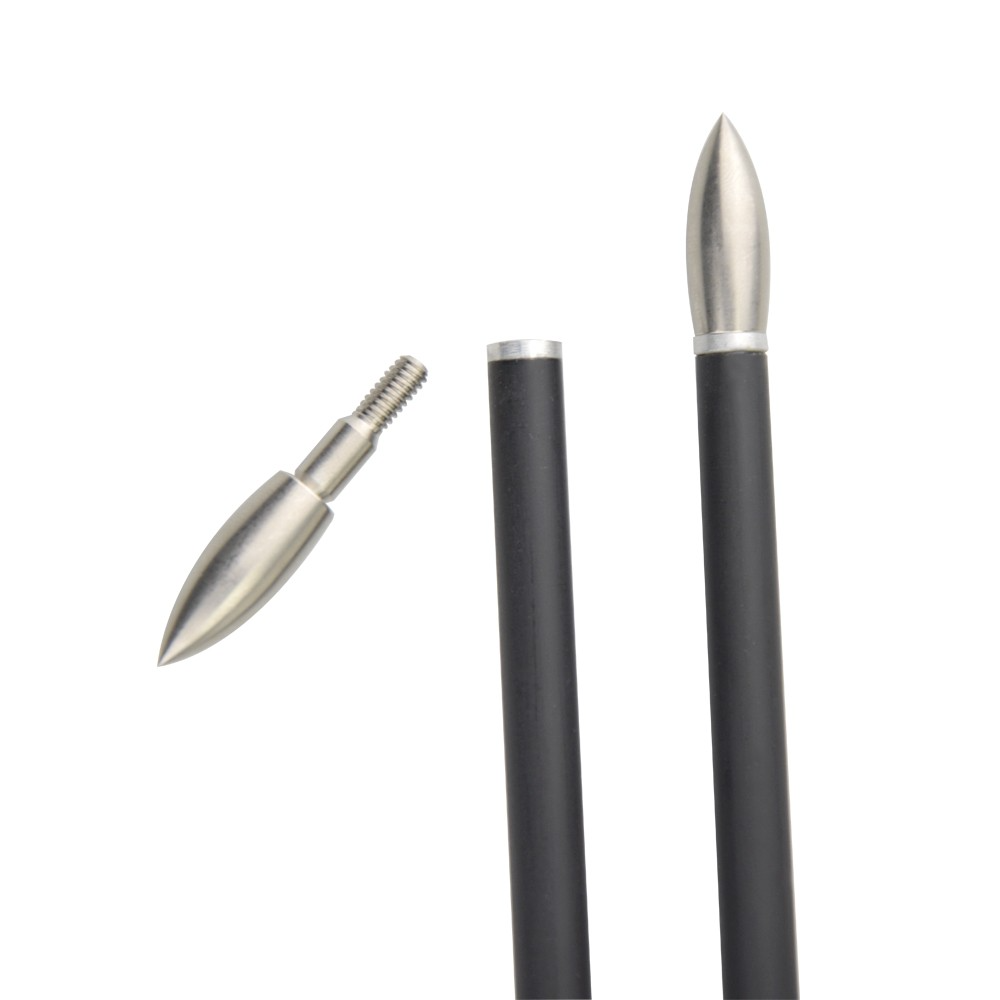 12pcs Broadhead Arrowheads Silver & Black 100-350 Grain