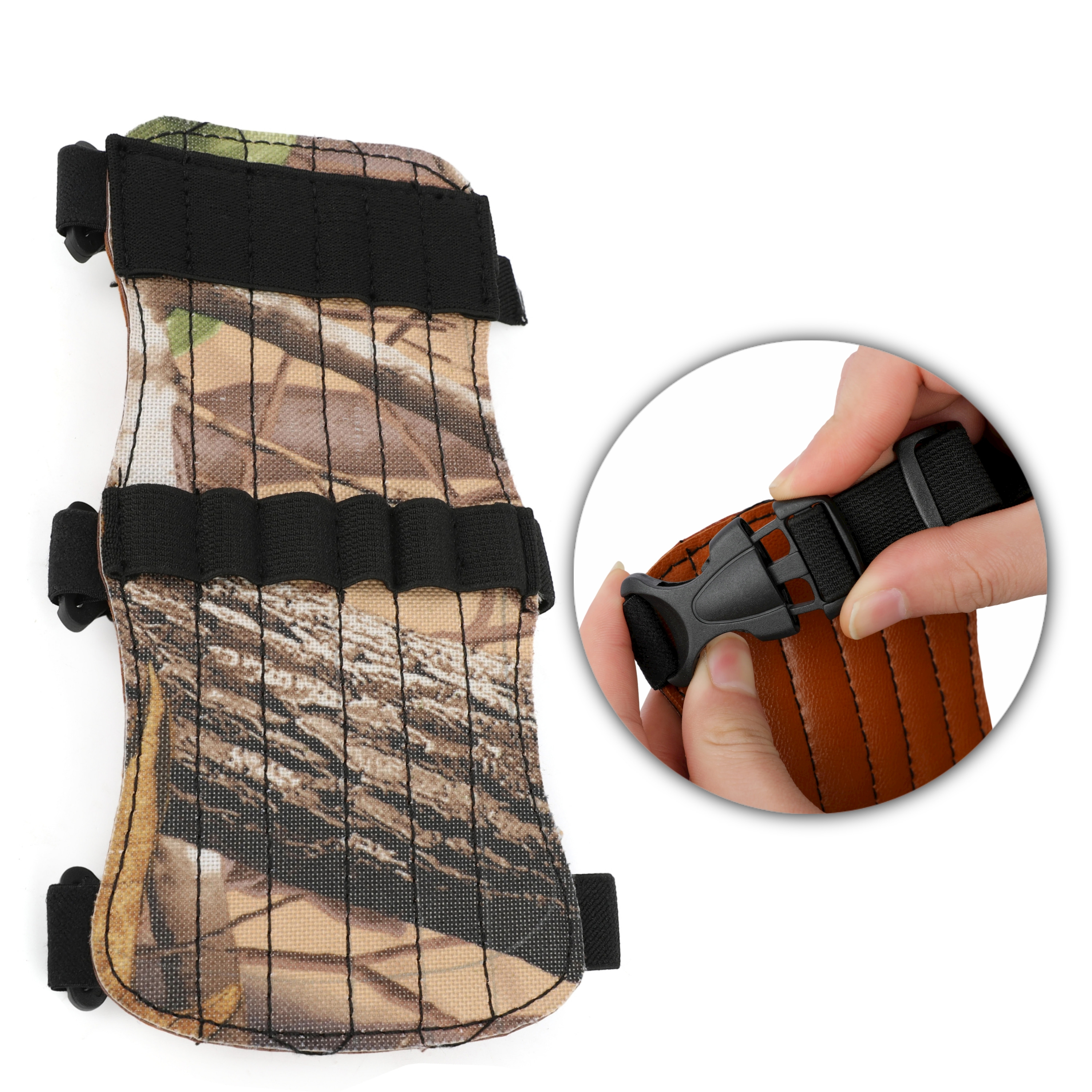 Adjustable Archery Arm Guard Quiver for Recurve Bow