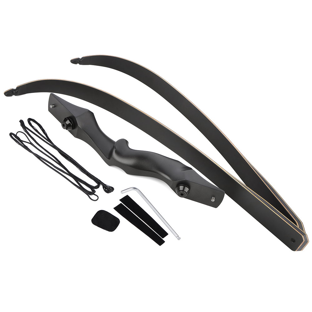 60inch Archery Recurve Bow Set 25-65LBS Hunting RH Shooting Bow