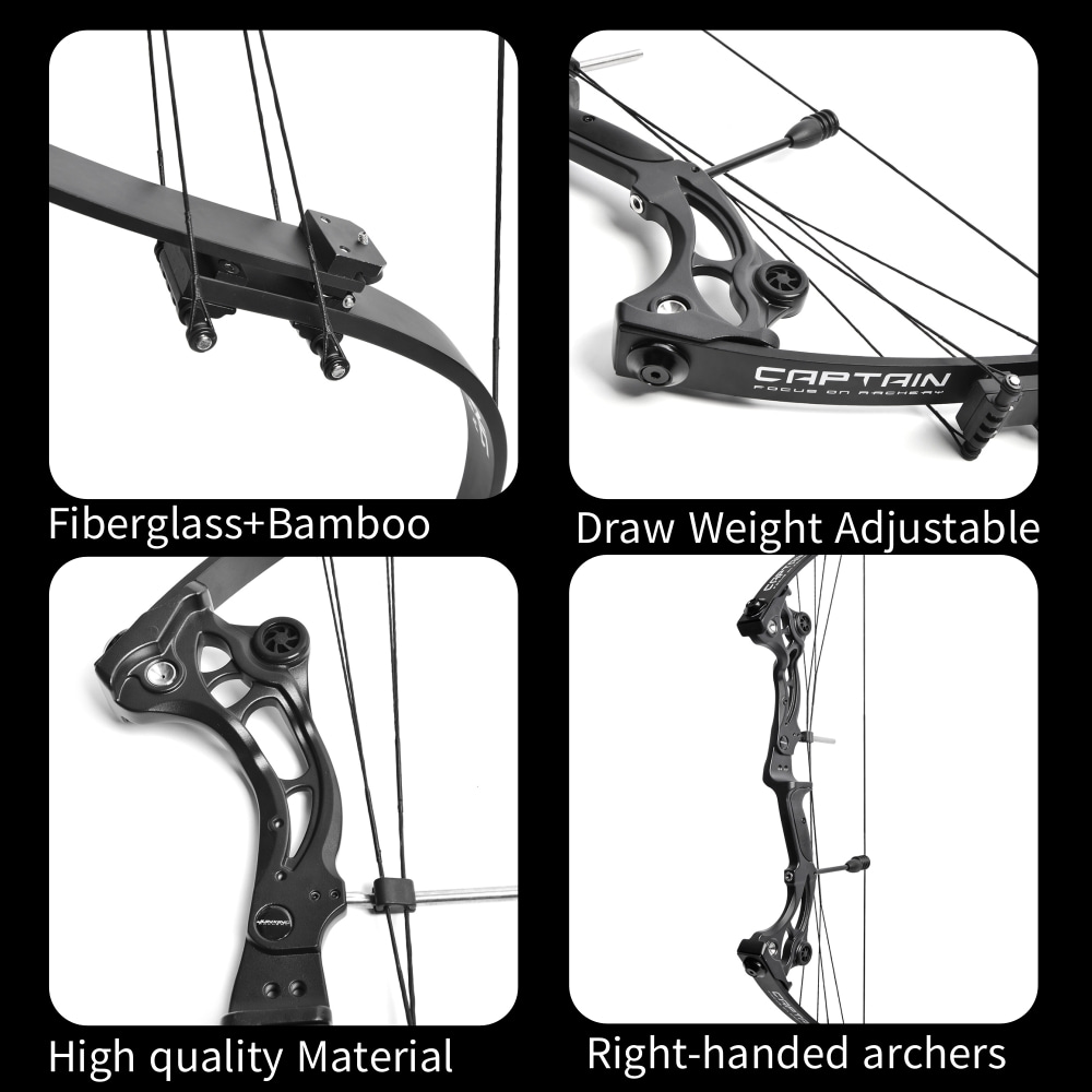 F164 Recurve Bow Hunting Fishing 320FPS Compound Archery Shooting