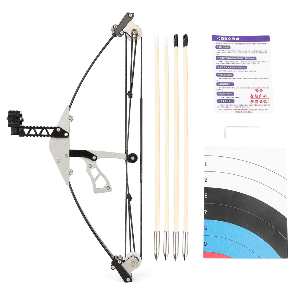 Mini Compound Bow with Short Axle Triangle Cam (Upgraded Stainless Steel)