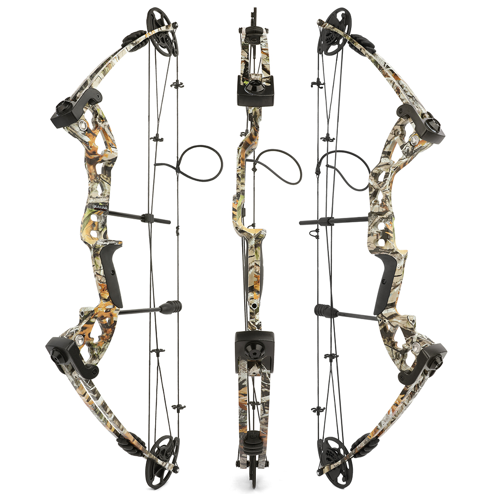 Archery Camouflage Compound Bow Set 0-70lbs Right Hand Hunting