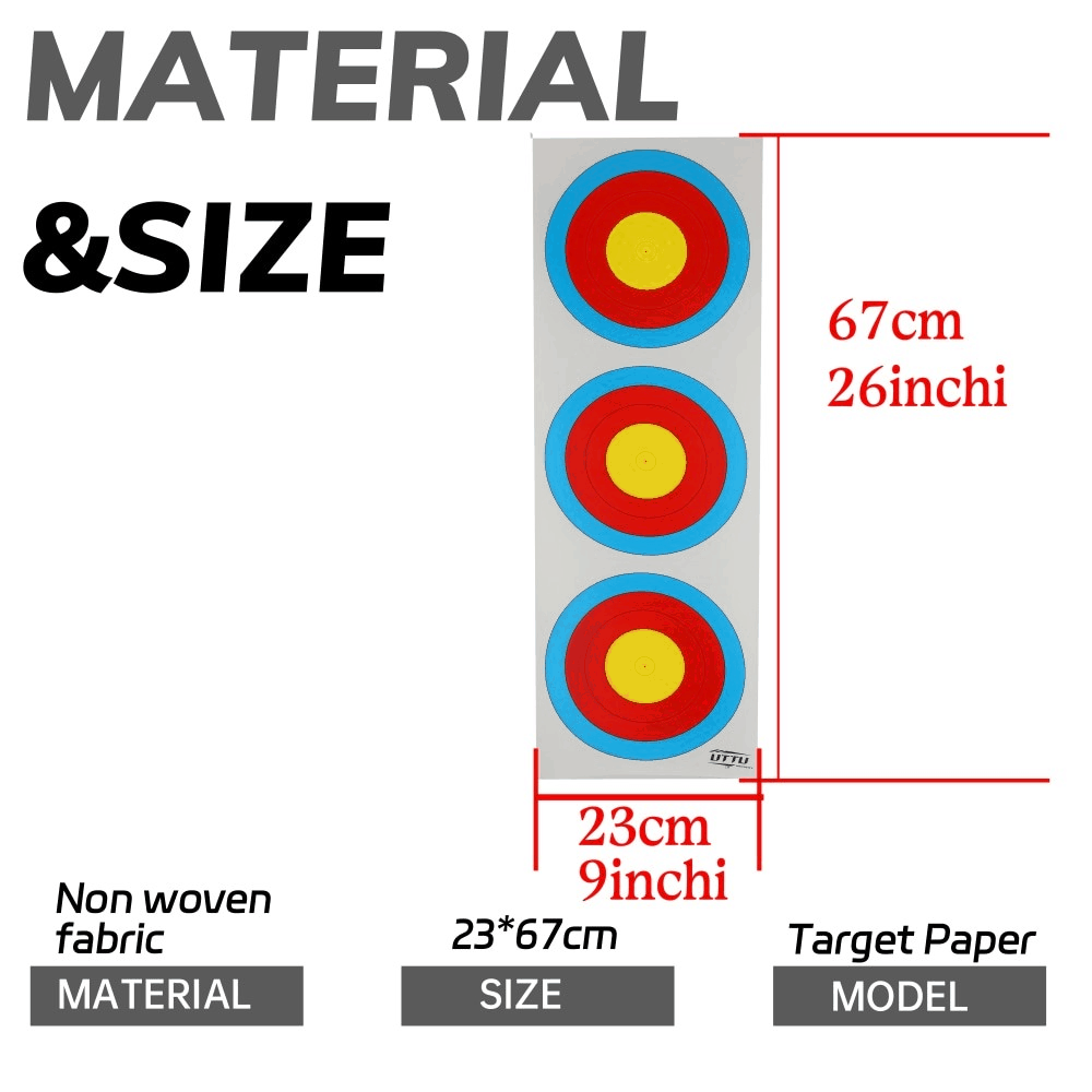 Non-Woven Target Paper for Archery Training and Practice 10pcs