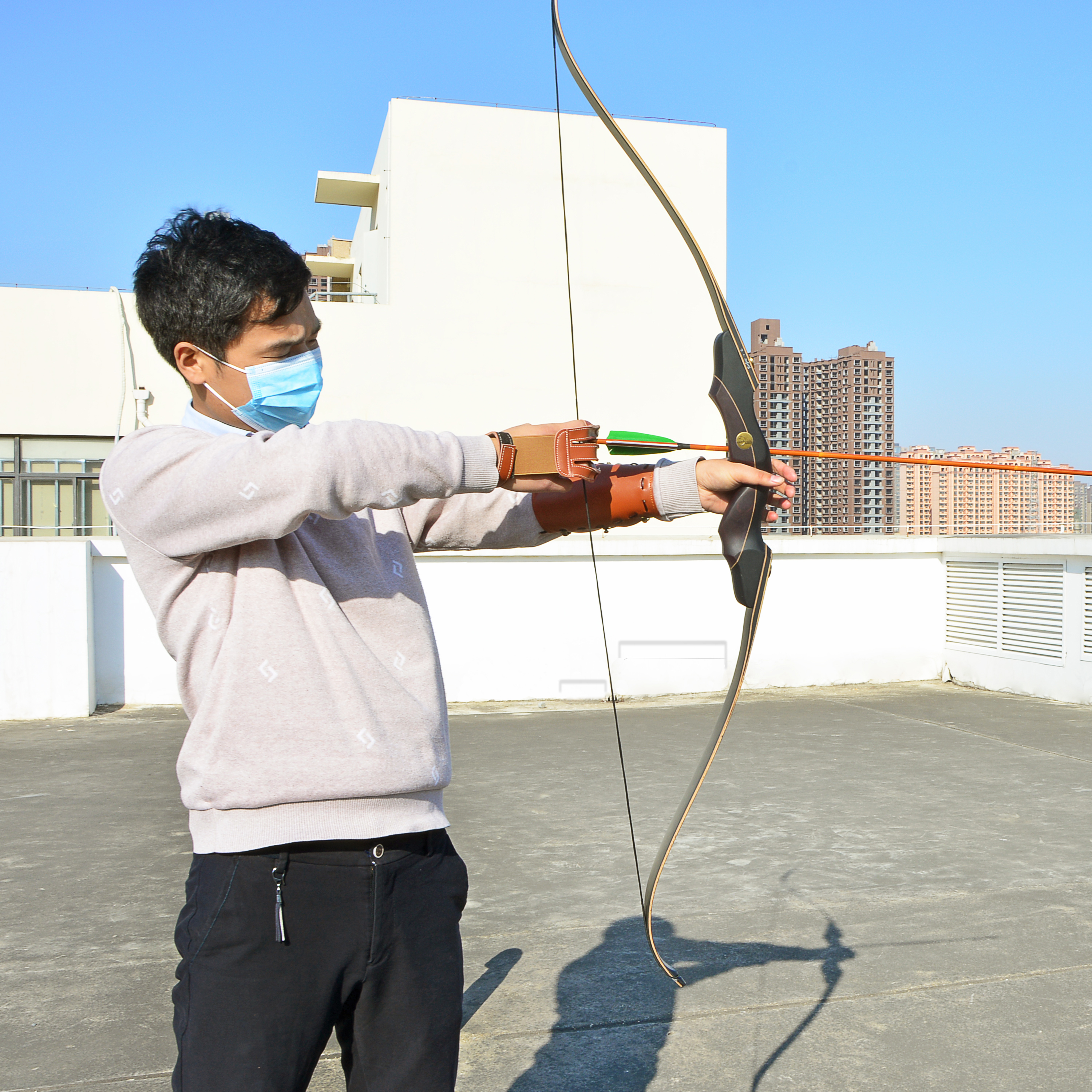 60" Takedown Recurve Bow (30/55/60 lbs) with Action Wood Riser